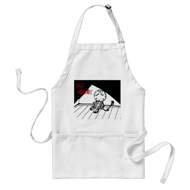 Sad Robot Apron (Front)
