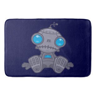Sad Robot Bath Mat