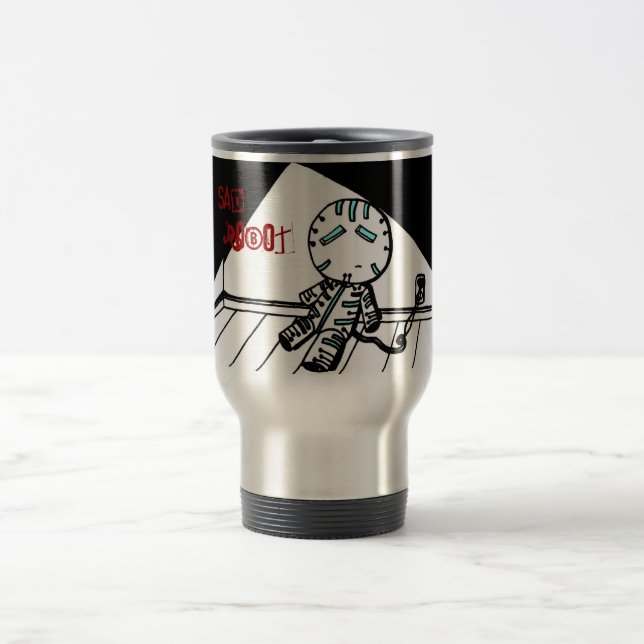 Sad Robot Travel Mug (Center)