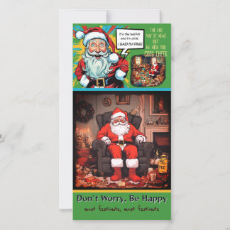 Sad Santa Festivates (from 2 or more) Flat Card