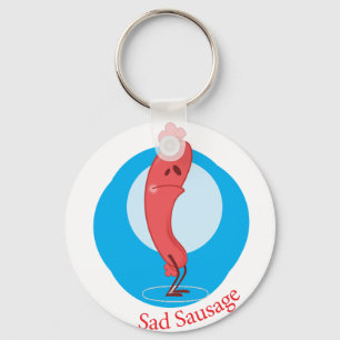 Sad Sausage Key Ring