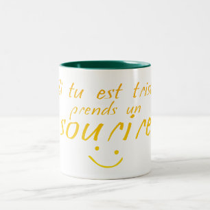 sad_take_smile_quote_humor_slogan_drole_ Two-Tone coffee mug