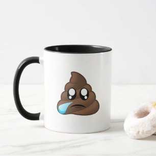 Sad Tear Poop Emoji Mug