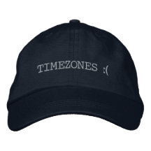 Sad Timezones Embroidered Cap