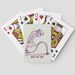 Sad traffic light  playing cards
