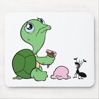 Sad Turtle Happy Ant Mouse Mat