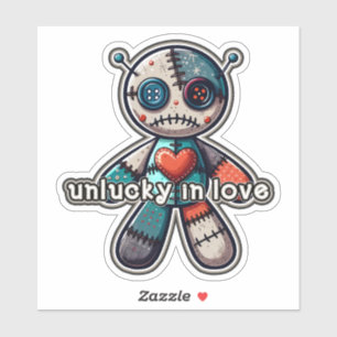 Sad VOODOO Doll Bear UNLUCKY in LOVE