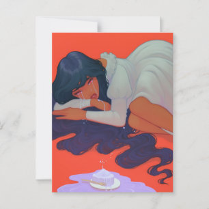 Sad Woman Postcard