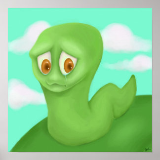 Sad Worm Poster