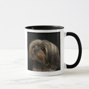 Sad yorking face looking to the left mug