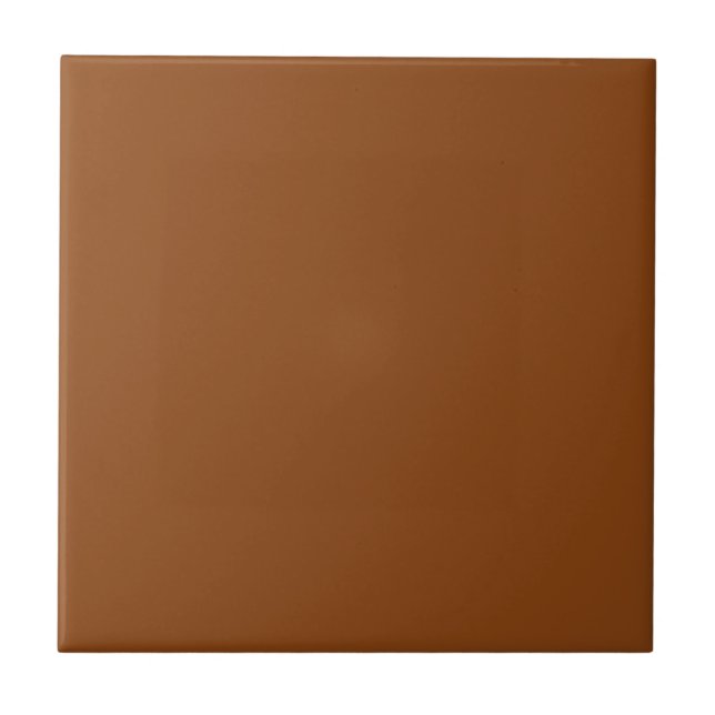 Saddle Brown Solid Colour Tile (Front)