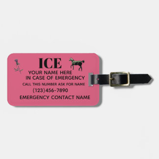 SADDLE IN CASE OF EMERGENCY TAG Luggage Tag