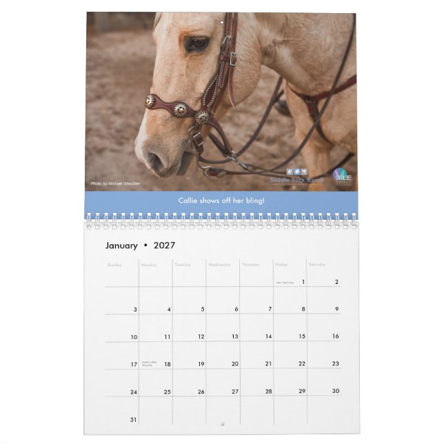 Saddle Rock Ranch 2013 Calendar (Jan 2027)