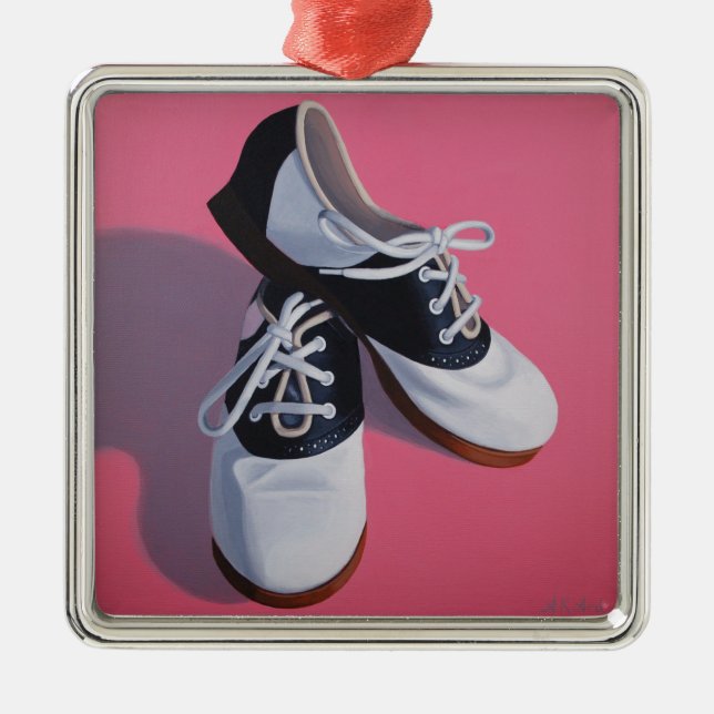 Saddle Shoes Art Metal Tree Decoration (Front)