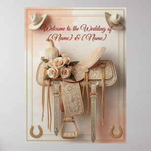 Saddle & Sparkle – Western Wedding Posters & Signa