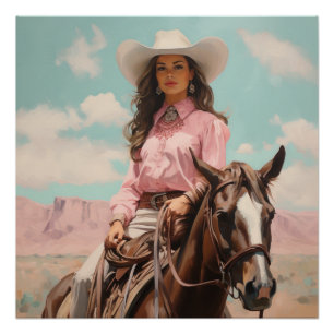 Saddle Stitched Dreams: Cowgirl Wall Art