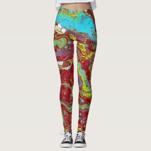 Saddle Up 2 Wild Acrylic Abstract Leggings