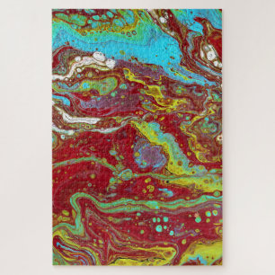 Saddle Up 2 Wild Acrylic Abstract Puzzle
