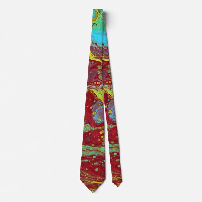 Saddle Up 2 Wild Acrylic Abstract Tie (Front)