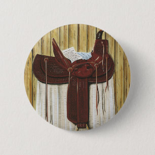 Saddle Up 6 Cm Round Badge