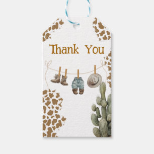 Saddle Up a Little Cowboy is on the way Baby Gift Tags