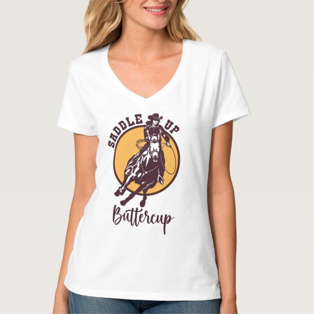 Saddle up buttercup T-Shirt (Front)