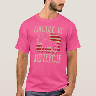 Saddle Up Buttercup Vintage Western Rodeo Country T-Shirt