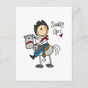 Saddle Up Cowboy Tshirts and Gifts Postcard