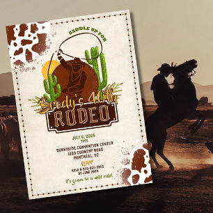 Saddle Up for a Rodeo – Western Party Invitation