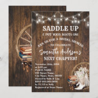 Saddle Up Put Your Boots & Books Bridal Shower