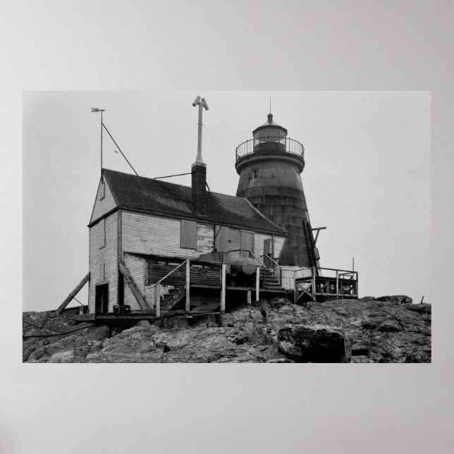 Saddleback Ledge Lighthouse Poster (Front)