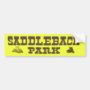Saddleback Park Vintage Motorcycle Sticker