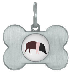 Saddleback Pig Pet Tag