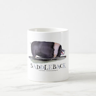 saddleback pig, tony fernandes coffee mug