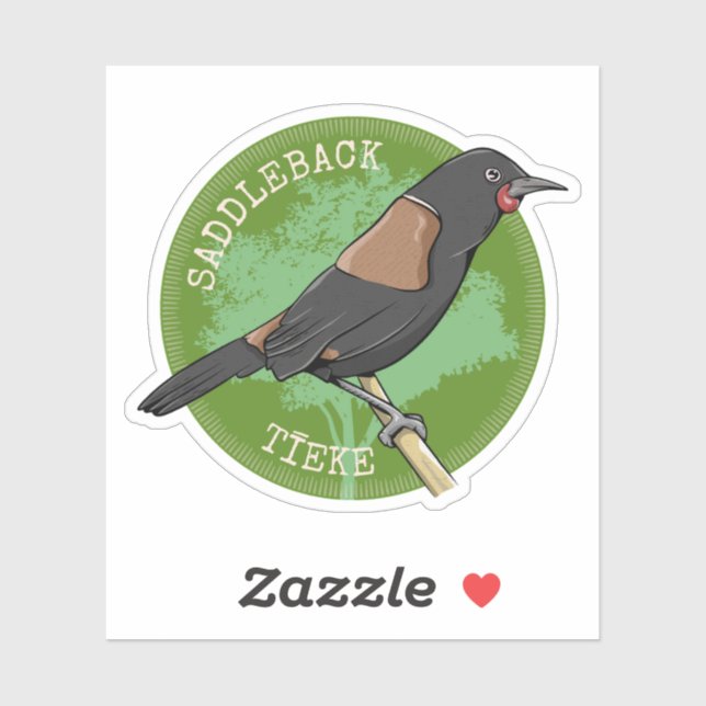 Saddleback Tieke NZ bird (Sheet)