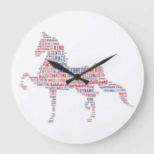 Saddlebred Clock