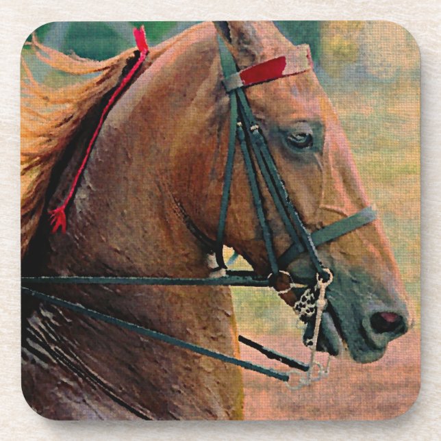 Saddlebred Faux Painting Coaster (Front)