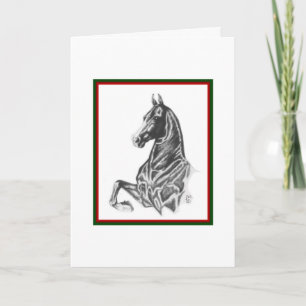 Saddlebred Horse Christmas Card