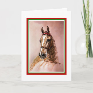 Saddlebred Horse Christmas Card
