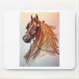 Saddlebred Horse Fine Harness Mouse Mat