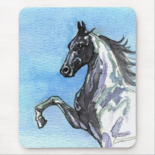 Saddlebred Horse Mousepad-Shades of Blue Mouse Mat
