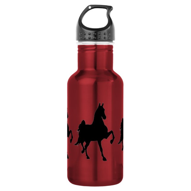 Saddlebred Horse Silhouette 532 Ml Water Bottle (Front)