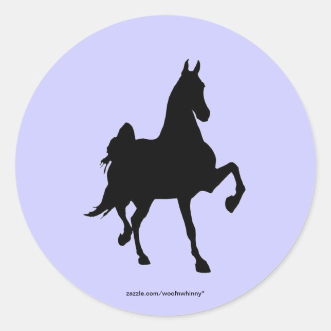 Saddlebreds Classic Round Sticker (Front)