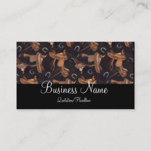 Saddles & Horseshoes Business Cards