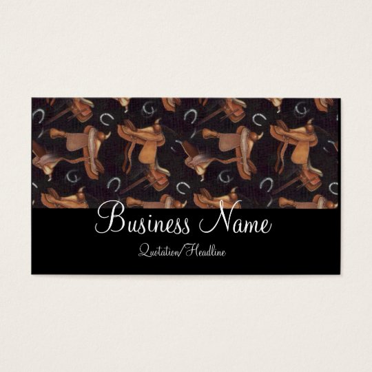 Saddles & Horseshoes Business Cards