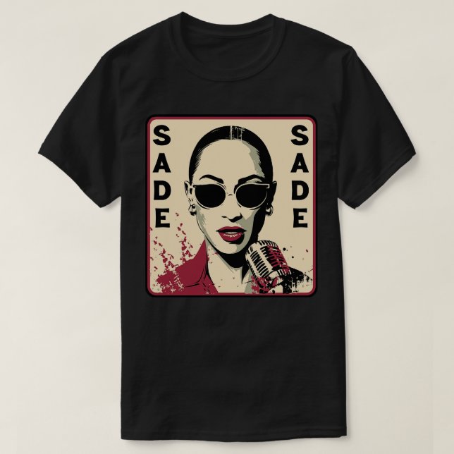 Sade 80s Original Fan Art T-Shirt (Design Front)