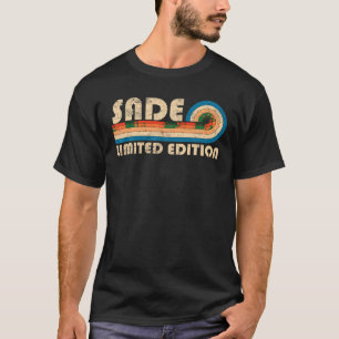 SADE Name Personalised Funny Retro Vintage Birthda T-Shirt