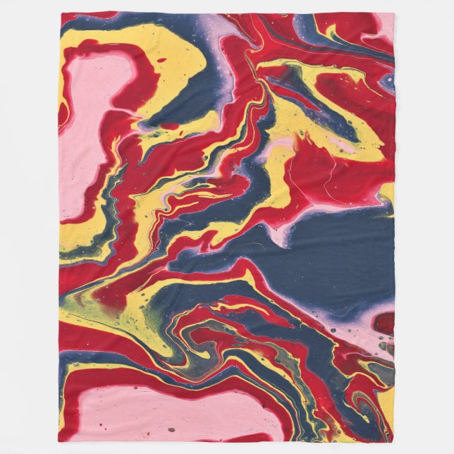 Sadie 1 Crazy Colourful Abstract Blanket (Front)