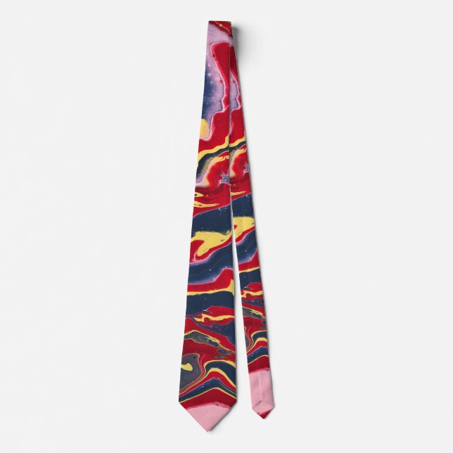 Sadie 1 Crazy Colourful Abstract Tie (Front)