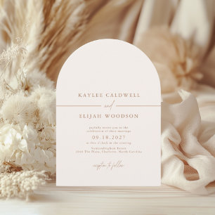 SADIE Elegant Minimalist Lines Wedding Invitation